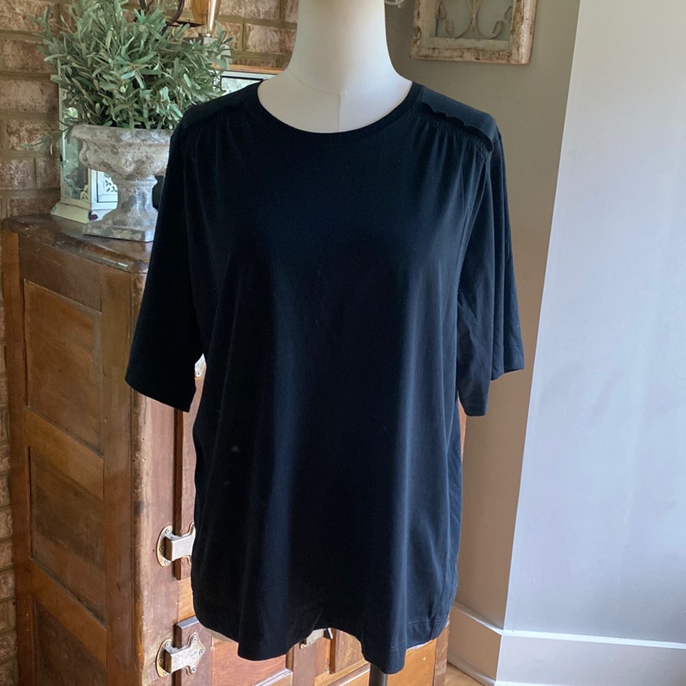 Rebecca Taylor Black Short Sleeve Tee